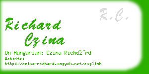 richard czina business card